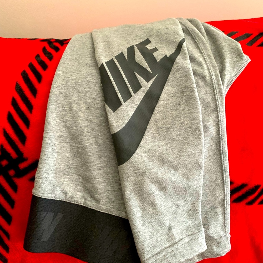 Nike leggings size small. Gray with black lettering and black band.